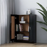 Book Cabinet Black 82.5x30.5x115 cm Engineered Wood 802715
