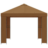 Gazebo 3 x 3 m Beige Polyester and Steel 190 gsm 900349