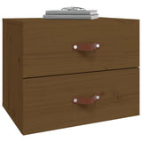 Wall-mounted Bedside Cabinet Honey Brown 50x36x40 cm 820982