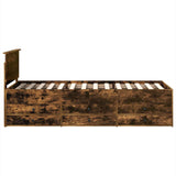 Daybed Manual Smoked Oak and Black 90 x 200 cm Engineered Wood 3408533