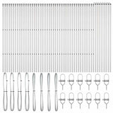 Fence Post Other 52 pcs Silver 3.2 x 3.2 x 170 cm Steel 3350156