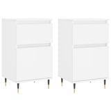 Sideboards 2 pcs White 40x35x70 cm Engineered Wood 831133