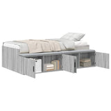 Bed Frame with Drawer Grey Sonoma 90 x 200 cm Engineered Wood 3335194