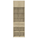 Storage Cabinet Sonoma Oak 70x42.5x225 cm Engineered Wood 3281338
