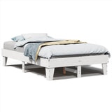 Bed Frame without Mattress White 120x200 cm Solid Wood Pine 855359