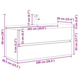 2 Piece Bathroom Furniture Set Concrete Grey Engineered Wood 3324917
