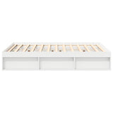 Bed Frame without Mattress White 160x200 cm 3203873