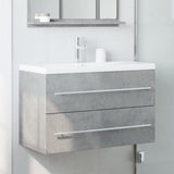 Sink Cabinet Concrete Grey 80x38,5x48 cm Engineered Wood 856228