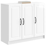 Sideboard High Gloss White 89 x 34.5 x 77 cm Engineered Wood 895799
