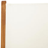 7 Piece Garden Dining Set Cream White Fabric and Solid Wood 3281736
