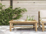 Garden Table Natural Bamboo Bamboo 65 x 65 x 30 cm Lightweight 313149
