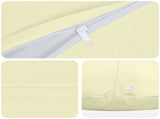 Cushion with Pillow HEERLEN 6 pcs Cream Polyester 929478