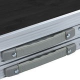 Foldable Camping Table Grey Aluminium 180x60 cm 48175