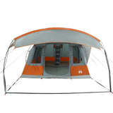 Camping Tent Tunnel 5-Person Grey and Orange Waterproof 4009427