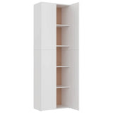 800297 Office Cabinet White 60x32x190 cm Engineered Wood