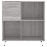 Record Cabinet Grey Sonoma 84.5x38x89 cm Engineered Wood 831778