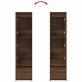 Highboard Brown Oak 29.5x34x119.5 cm Engineered Wood 861658