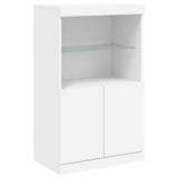Sideboards with LED Lights 3 pcs White Engineered Wood 3209107