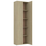Office Cabinet Sonoma oak Engineered wood 190 cm height 800300