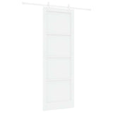 Sliding Door White 83 x 232 cm Solid Pine Wood 3445527