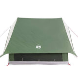Family Tent with Roof Green and White 220 x 220 x 184 cm 4100673