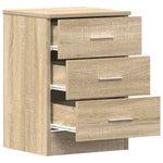 Bedside Cabinets 2 pcs Sonoma Oak 38x35x56 cm Engineered Wood 800457