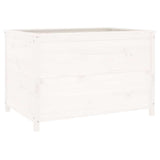 Garden Raised Bed White 119.5x82.5x78 cm Solid Wood Pine 825311