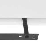 Floating Wall Display Shelves Book/DVD Storage White MDF 2 pcs 242183