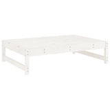 5 Piece Garden Lounge Set White Solid Wood Pine 3186600
