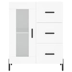 Highboard White 69.5x34x180 cm Engineered Wood 3198601