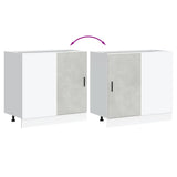 Kitchen Base Cabinet Lyon Concrete Grey Engineered Wood 854292