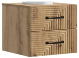 Wall-Mounted Bedside Cabinet 2 pcs Artisan Oak Engineered Wood 898654