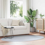 Area Rugs Oval HUARTE Grey 140 x 200 cm 100% Polyester 4103638