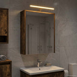 Bathroom Mirror Cabinet Smoked Oak 43 x 16 x 62.5 cm 889147