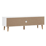 TV Cabinet MOLDE White 158x40x49 cm Solid Wood Pine 350535