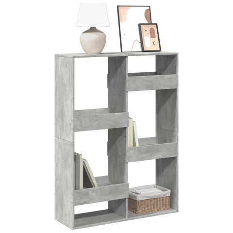 Bookcase Concrete Grey 100x33x135 cm Engineered Wood 3309387
