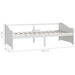 ZNTS 3-Seater Day Bed without Mattress White 90x200cm 322165