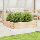 Garden Planter 110x110x23 cm Solid Wood Pine 847213