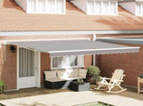 Retractable Awning Light grey 400 x 350 x 165 cm 3330799