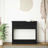 Console Table with Drawers Black 85.5x38.5x74.5 cm 861392