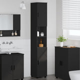 Bathroom Cabinet Black 30 x 35 x 192 cm Engineered wood & Metal 883335