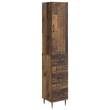 Cabinet Set 2 pcs Old Wood 33 x 34.5 x 90 cm Engineered Wood 3416653
