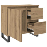 Bathroom Sink Cabinet Artisan Oak 65x33x60 cm Engineered Wood 857230