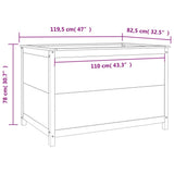 Garden Raised Bed 119.5x82.5x78 cm Solid Wood Pine 825310