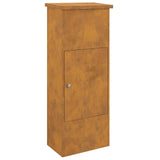 Parcel Drop Box Rusty 44.5 x 29 x 110.5 cm Weathering Steel 874932