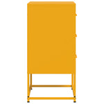 ZNTS Bedside Cabinet Mustard Yellow 36x39x78 cm Steel 846584