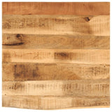 Table Top 60x60x2.5 cm Live Edge Solid Wood Rough Mango 370354