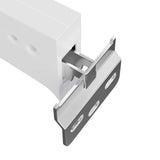 Cabinet Hanging Bracket 261 pcs White 70 x 48 x 19 mm 864833