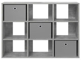 Sideboard with Drawer Concrete Grey 88.5 x 29 x 84.5 cm 8000487