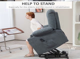 Oversized Riser and Recliner Chairs for the Elderly, Fabric Upholstered Lift Chair for Living Room T3398P378878
